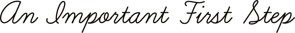 An Important First Step